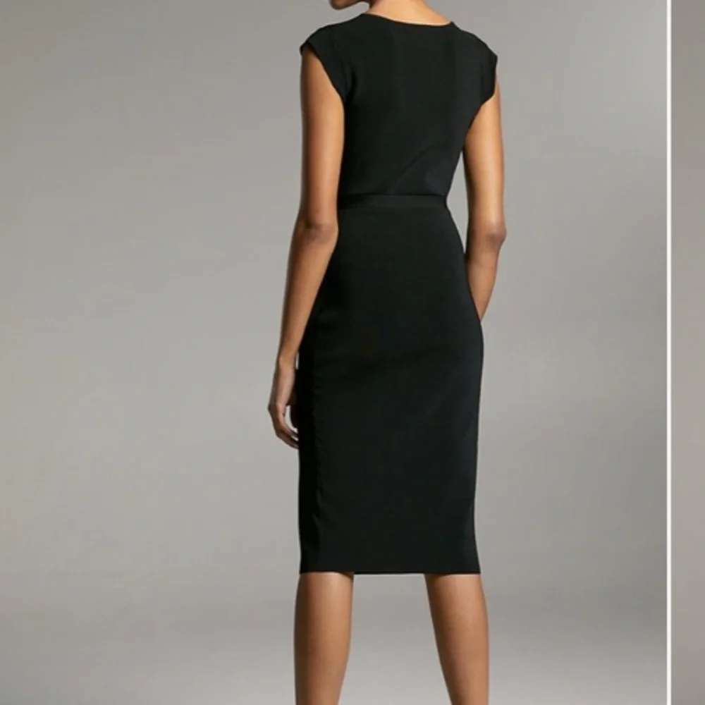 NWOT Aritzia Babaton Body-con Elegant Black Sleeveless Dress Size XXS - Picture 8 of 13